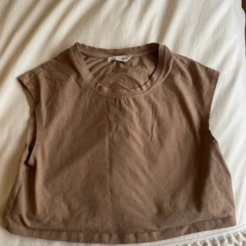 Good American Cropped Tee